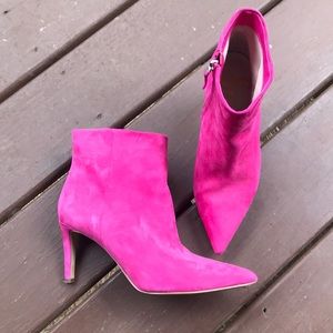 Hot Pink Ankle Booties